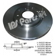IBT-1889 IPS Parts Тормозной диск