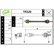 TR320 SERA Приводной вал