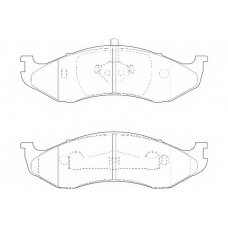 WBP21822B WAGNER LOCKHEED Комплект тормозных колодок, дисковый тормоз