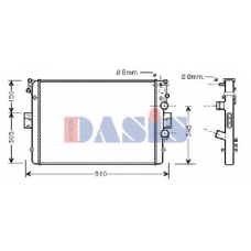 400009N AKS DASIS Радиатор, охлаждение двигателя