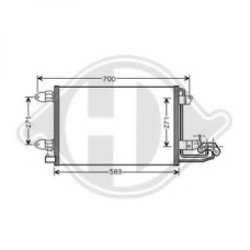 8221400 DIEDERICHS Конденсатор, кондиционер