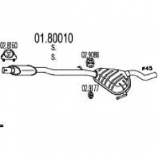 01.80010 MTS Средний глушитель выхлопных газов