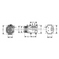 FDAK171 AVA Компрессор, кондиционер