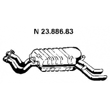 23.886.83 EBERSPACHER Глушитель выхлопных газов конечный