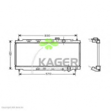 31-2401 KAGER Радиатор, охлаждение двигателя