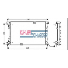 0900151 KUHLER SCHNEIDER Радиатор, охлаждение двигател