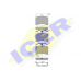 141321 ICER Комплект тормозных колодок, дисковый тормоз