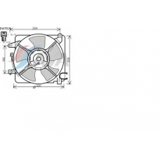 DW7519 AVA Вентилятор, охлаждение двигателя