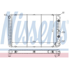 65524 NISSENS Радиатор, охлаждение двигателя