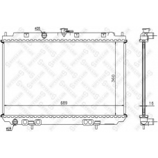 10-25167-SX STELLOX Радиатор, охлаждение двигателя