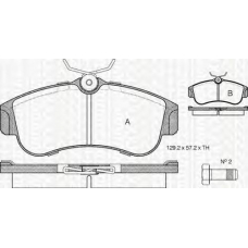 8110 14937 TRIDON Brake pads - front