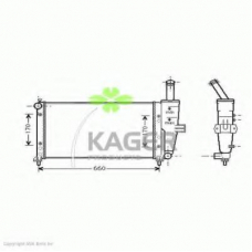 31-0425 KAGER Радиатор, охлаждение двигателя
