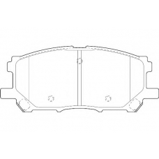 WBP23989A WAGNER LOCKHEED Комплект тормозных колодок, дисковый тормоз