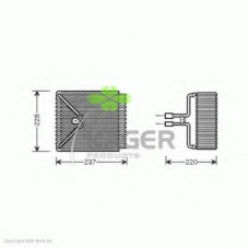 94-5707 KAGER Испаритель, кондиционер