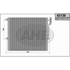 43139 AHE Конденсатор, кондиционер