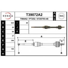 T39072A2 EAI Приводной вал