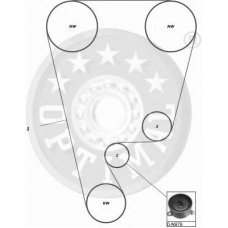 SK-1436 OPTIMAL Комплект ремня грм