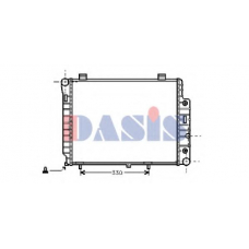 121160N AKS DASIS Радиатор, охлаждение двигателя