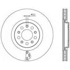 BDR2562.20 OPEN PARTS Тормозной диск