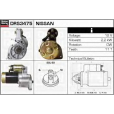DRS3475 DELCO REMY Стартер