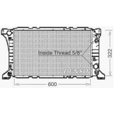 DRM10096 DENSO Радиатор, охлаждение двигателя