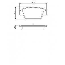 0 986 491 250 BOSCH Комплект тормозных колодок, дисковый тормоз