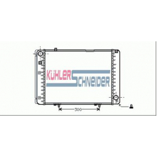 0302301 KUHLER SCHNEIDER Радиатор, охлаждение двигател