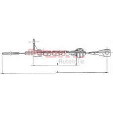 11.065 METZGER Тросик газа