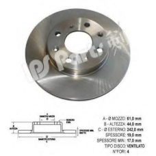 IBT-1419 IPS Parts Тормозной диск