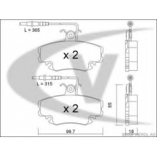 V22-0064 VEMO/VAICO Комплект тормозных колодок, дисковый тормоз