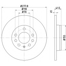 MDC2633 MINTEX Тормозной диск