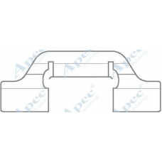 KIT1116 APEC Комплектующие, тормозные колодки