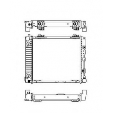 507676 NRF Радиатор, охлаждение двигателя