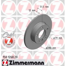 150.1268.20 ZIMMERMANN Тормозной диск