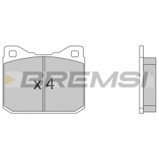 BP2197 BREMSI Комплект тормозных колодок, дисковый тормоз