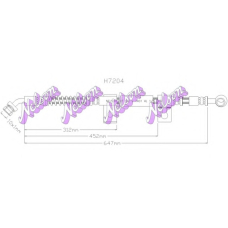 H7204 Brovex-Nelson Тормозной шланг