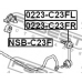 0223-C23FL FEBEST Тяга / стойка, стабилизатор