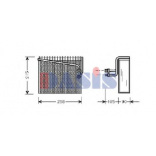 820189N AKS DASIS Испаритель, кондиционер