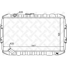 10-25963-SX STELLOX Радиатор, охлаждение двигателя