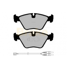 PA808 BRAKE ENGINEERING Комплект тормозных колодок, дисковый тормоз