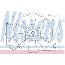 85061 NISSENS Вентилятор, охлаждение двигателя