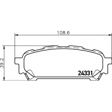 8DB 355 012-311 HELLA PAGID Комплект тормозных колодок, дисковый тормоз