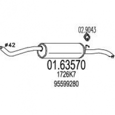 01.63570 MTS Глушитель выхлопных газов конечный