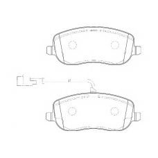 WBP20261B WAGNER LOCKHEED Комплект тормозных колодок, дисковый тормоз