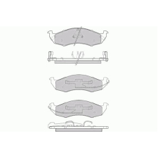 12-0791 E.T.F. Комплект тормозных колодок, дисковый тормоз