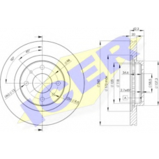 78BD1073-2 ICER Тормозной диск