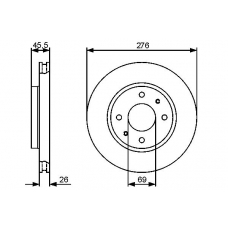 0 986 479 471 BOSCH Тормозной диск