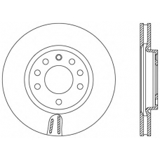 BDA2576.20 OPEN PARTS Тормозной диск