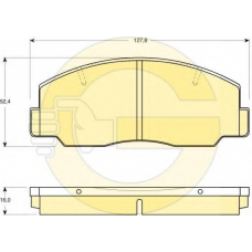 6110969 GIRLING Комплект тормозных колодок, дисковый тормоз