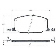 BLF588 QUINTON HAZELL Комплект тормозных колодок, дисковый тормоз